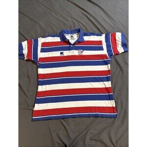 KooGa Official Match Shirt USA Rugby Jersey Men Size 2XL Red White Blue Stripe